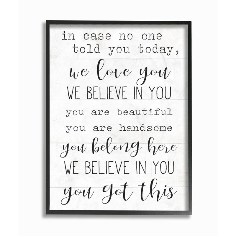 «You Got this Inspirational Family Home Word Design» par Daphne Polselli, impression, Giclée encadrée noir minuit