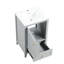Meuble-lavabo de salle de bain avec lavabo gris de 20 po. Rangement et armoire d'armoire. Finition en céramique. Assemblage requis. Lavabo en céramique, gris. Étagère de rangement élégante. Fabrication de planches. Imperméable nécessaire-1786691223