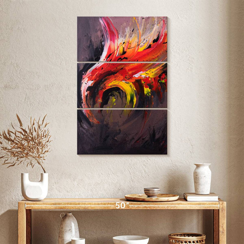 Brampt Abstract Phoenix, 38" H x 24" W