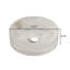 Lavabo de salle de bain rond en cristal 14 po sans robinet, transparent-119920308