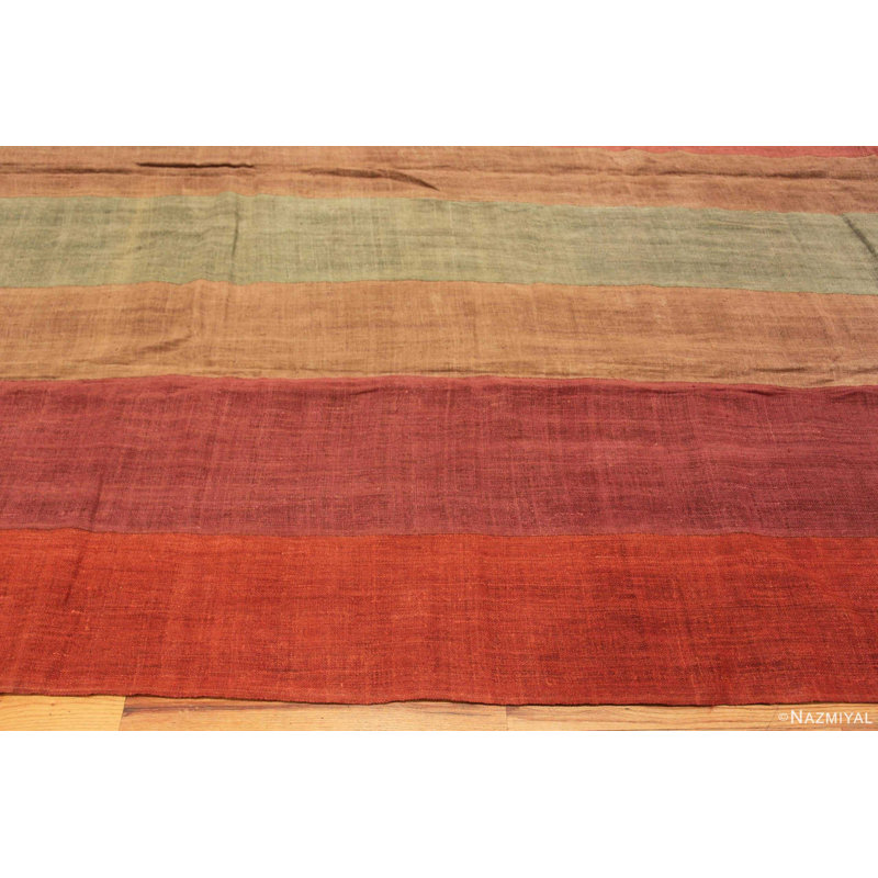 Tapis turc moderne tissé à plat de style carré coloré