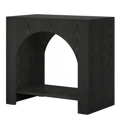 Square Side Table with Open Interior