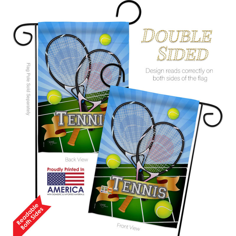 Double Sided 18.5'' H x 13'' W Polyester Garden Flag