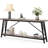 70.9" Industrial Luxe Console Sofa Table with Heavy-Duty Metal Frame, Premium Storage Solution-736469009