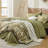 Bedsure Bed in a Bag - Reversible Flroal & Plant Pattern Printed with Comforters, Sheets, Pillowcases & Shams-114394816-110389525