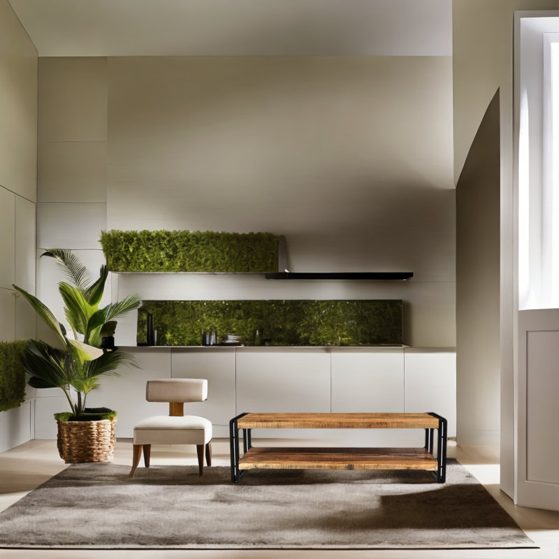Banc de rangement en bois Faye