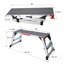 Échelle en aluminium pour banc de travail pliant antidérapant avec capacité de 330 lb