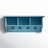 Country Cottage Coat Hook with Storage Cubbies Antique Finish, Blue -1711488110