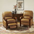 Fauteuil inclinable standard en cuir véritable de 29,92 po Hardge