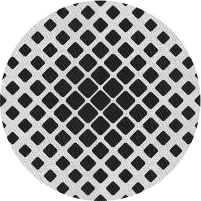 Tapis noir à motif géométrique Kisner