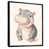 Black Floater Framed