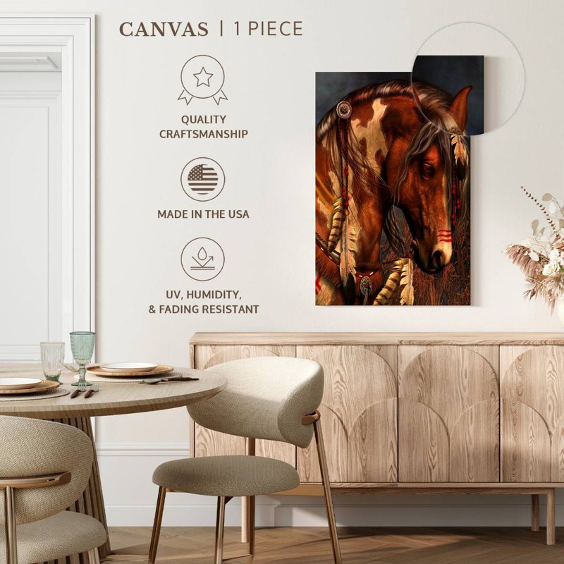 Brown Quarter Horse, 30" H x 20" W