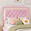 Upholstered Bed Frame With LED Lights
