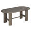 Ensemble de salle à manger ovale 7 pièces pour 6 personnes avec table en placage de chêne de 184 cm et 6 chaises rembourrées, table à double piétement cannelé, naturel-1625229855
