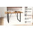 55 Inch Modern Rustic Industrial Dark Wood Tone MDF Dining Table, 1.5" Thick Tabletop & Black Rectangular Metal Legs, Home Kitchen Dinner Table For 4-6 People-1237272166