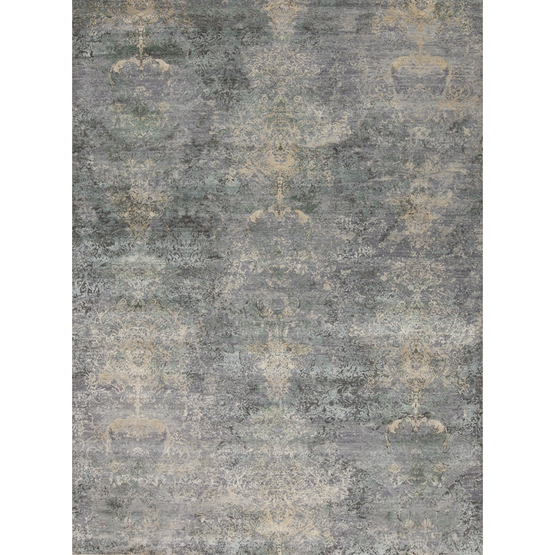 Serendipity Hand Knotted Area Rug, Rectangle 9' x 12'