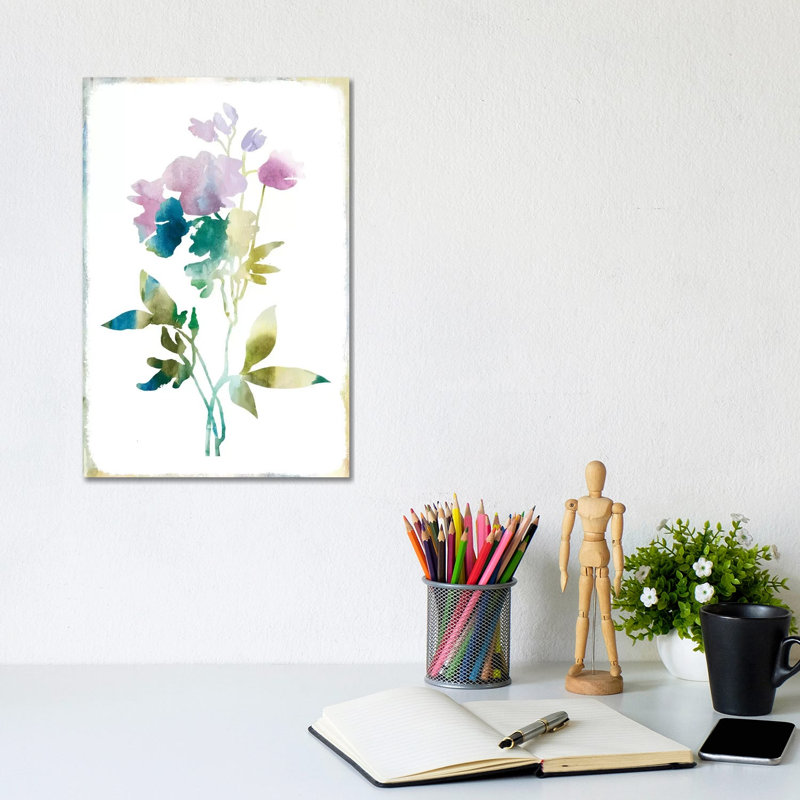 Summer Botanical II - Wrapped Canvas Painting, 20.32 cm H x 30.48 cm W