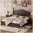 Modern Wood Platform Bed Frame with Wooden Slat Support-1332657815-1341921475