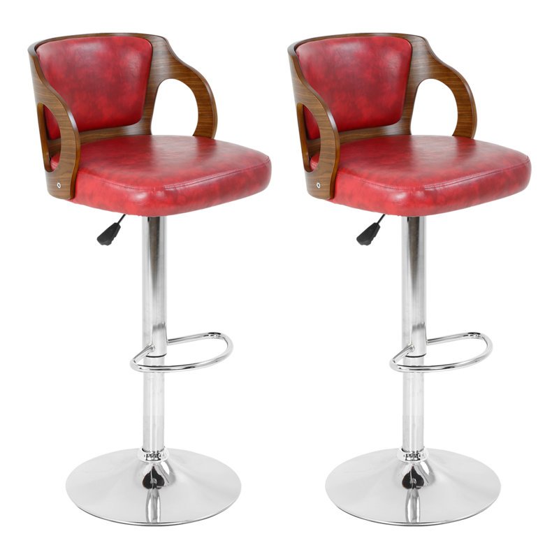Tabouret de bar pivotant à hauteur réglable avec structure en métal Calcidon, tabouret de bar moderne pour îlot de cuisine, coin repas et bar personnel