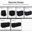 Panier de pique-nique avec sac isotherme et 4 compartiments pliables, noir