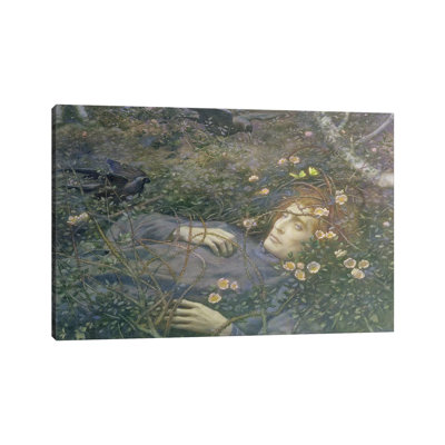 Oh What's That In The Hollow?' by Edward Robert Hughes - Wrapped Canvas Painting