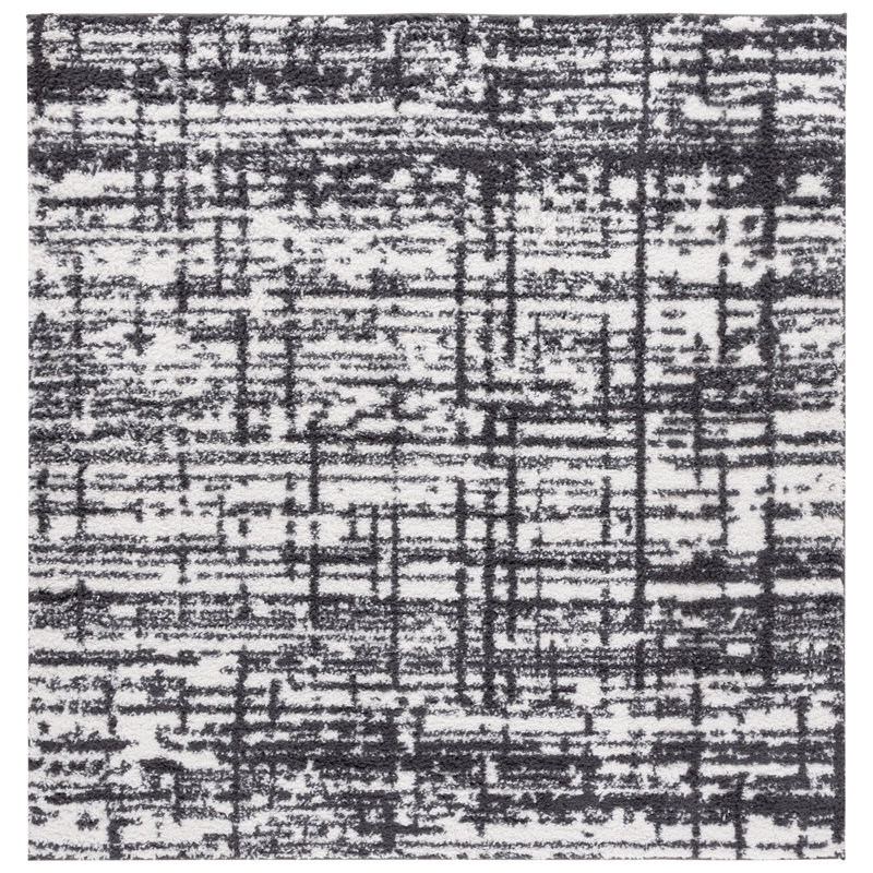Rumi Shag Performance Abstract Rug, Square 6'7"