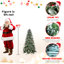 5ft Christmas Tree With Snow - Dusted Branches, 1131 Tips, Red Berries, Pine , Hinged Branch Structure, Metal Base Tree, 47 Frosted Quick Setup, Stand