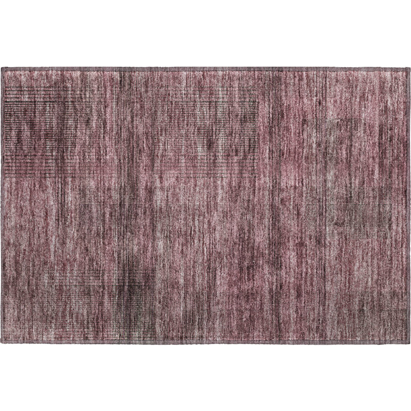 Premium Machine Washable Prisco Merlot Rug, Rectangle 1'8" x 2'6"
