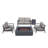 Aegean 4 Seat Outdoor Patio Furniture Set With Fire Table