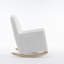 Teddy Fabric Nursery Rocking Chair With Adjustable Footrest-2006903979