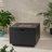 Outdoor Patio Propane Fire Pit 24'' H X 33'' W Square Iron Gas-Burning Fire Pit - 50,000 BTU, Tank In Side, Dark Grey-1166882489