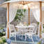 Ensemble d'extérieur pour 4 personnes Dieter, idéal pour les rassemblements de terrasse et les repas de détente en famille