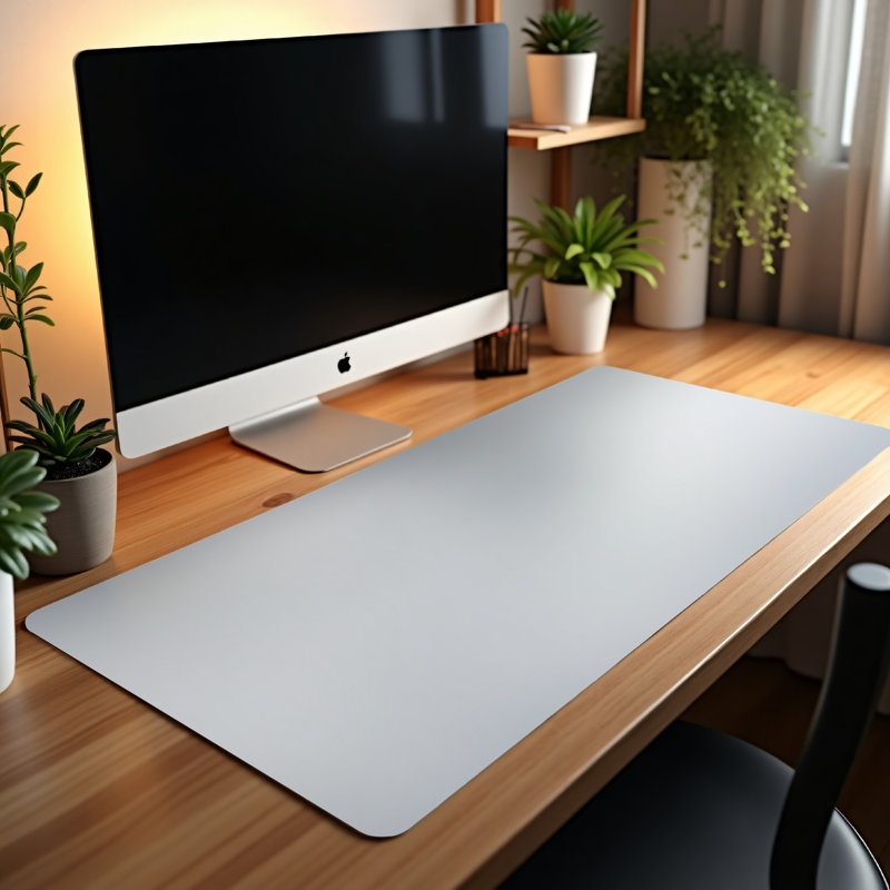 Sleek Gradient Desk Mat, 14.4" H x 12.1" W x 0.25" D, Gray Gradient 