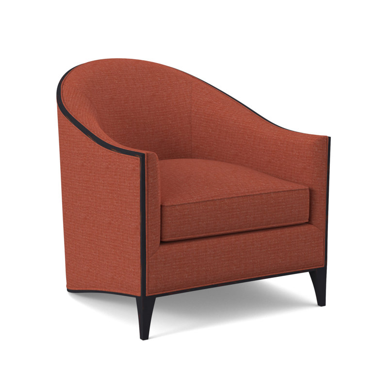 Atelier Barrel Chair, Vintage Ebony, Tortoise Shell Flax