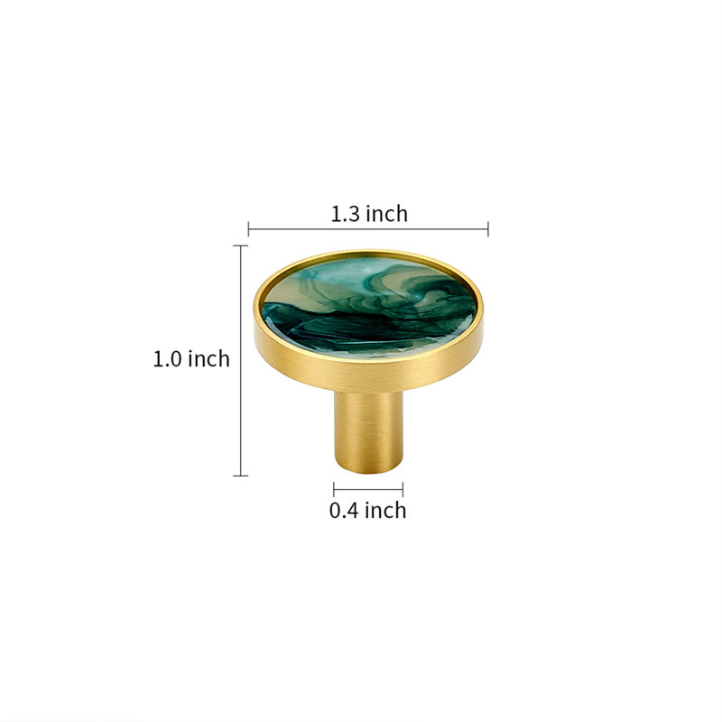  1-5/16" Diameter Circle Knob Multipack, Celadon Green