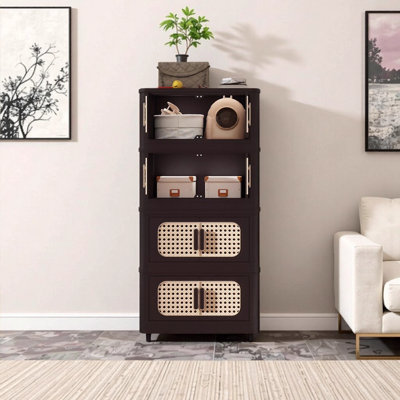 Armoire de rangement pliante Retro Brown