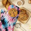 Dreamy Pink-Blue Dye Oven Mitt Cotton Twill