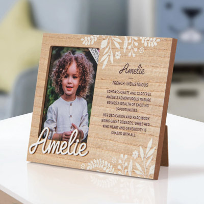 Hazella Tan Solid + Manufactured Wood Picture Frame