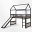 Lit simple mezzanine bas avec glissade-1938411164