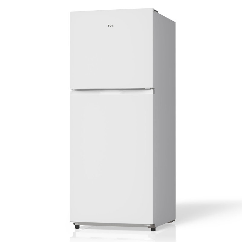 10,1 pieds cubes Pi. Réfrigérateur à double porte blanc avec congélateur, Blanc