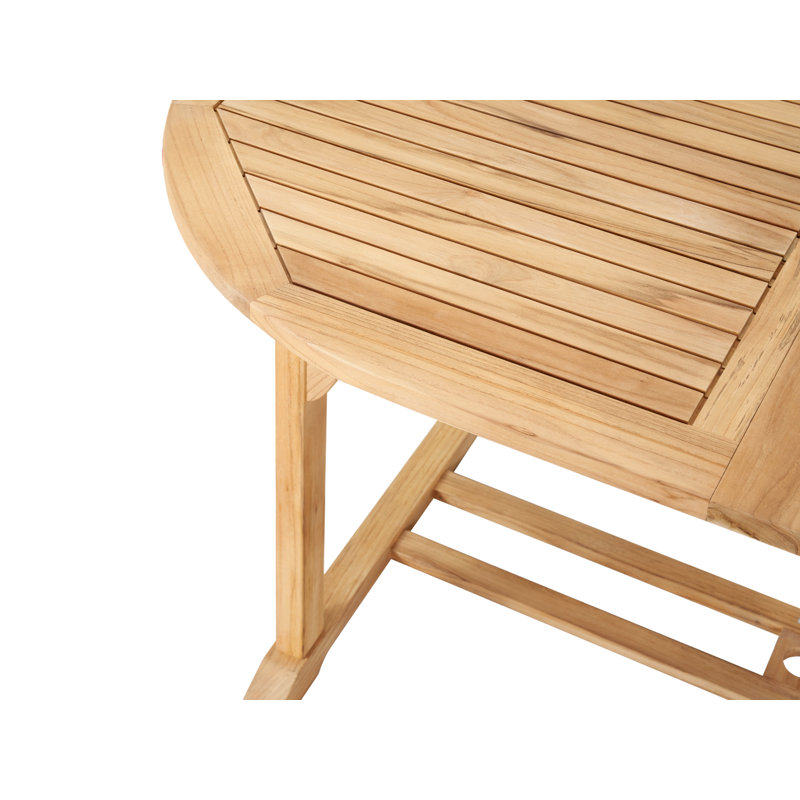 Oval Double Extendable Teak Dining Table