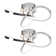 Cleophis Set of 2 Matt Black LED Loop Ceiling Lights
