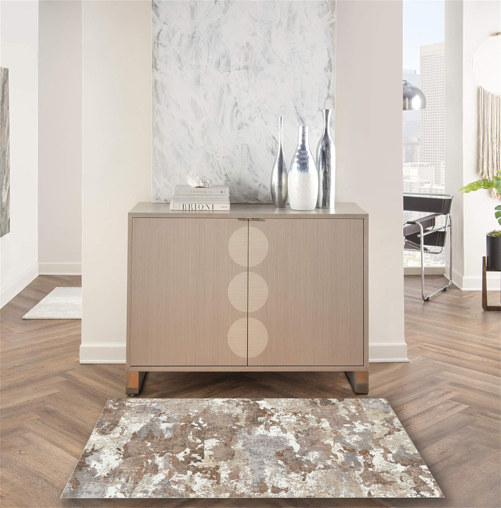 Wrought Studio™ Indoor & Outdoor Washable Non-Slip Accent Rug | Wayfair