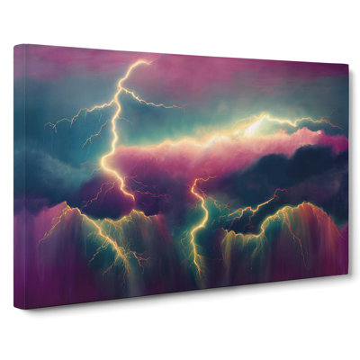 Mesmerising Thunderstorm - Wrapped Canvas