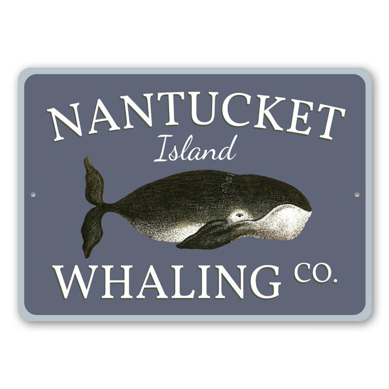 Enseigne en aluminium Nantucket, H 12 po x l 18 po x P 0,06 po