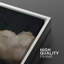 "Moody" noir pastel abstrait nuage minimaliste moderne, art mural 2 pièces-98126383-98126380