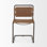 Chaise d'appoint rembourrée en cuir Otelia