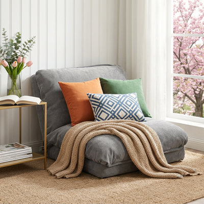Folding Sofa Bed Convertible Sofa Bed with Ergonomic Design Sleeper Floor Sofa for Apartment Bedroom