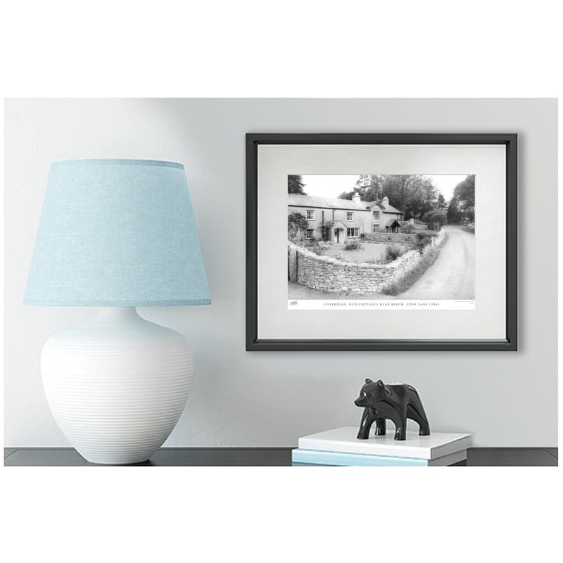 Silverdale, Old Cottages Near Beach, Cove Lane C1965 - Single Picture Frame Print, 45cm H x 60cm W x 2.3cm D