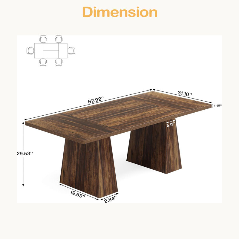 Table de voeux spacieuse, table de cuisine, table basse, table de bureau